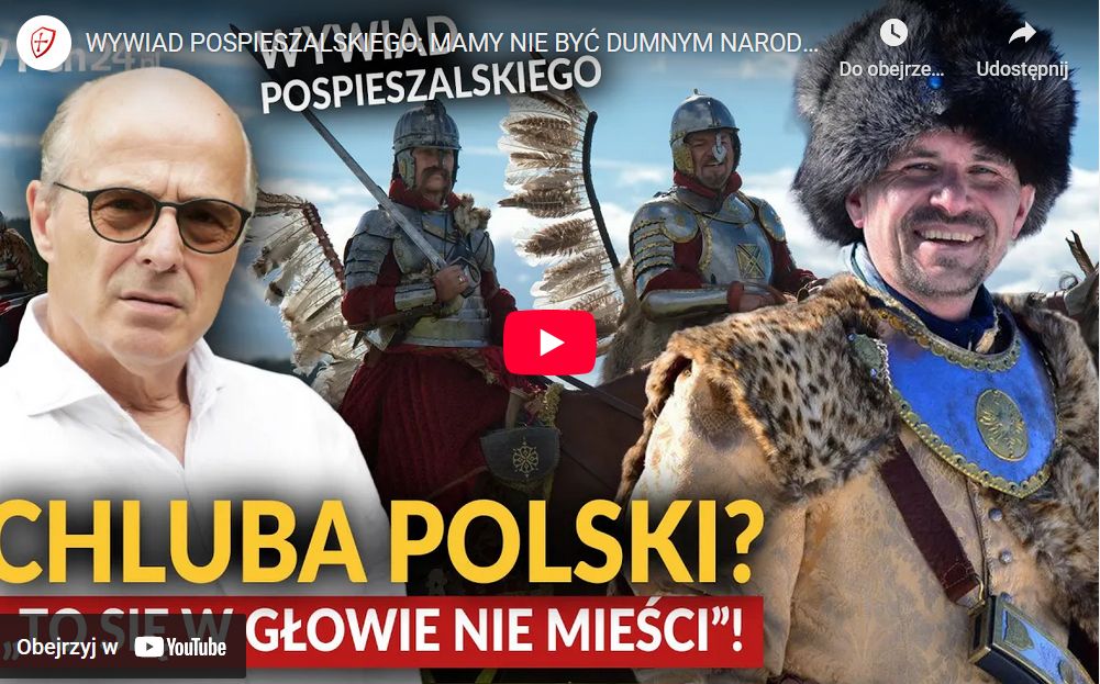 Prezes Fundacji Obowiązek Polski Dariusz Wasilewski w obszernym wywiadzie u Jana Pospieszalskiego w PCh24.pl – o 1000 lat dumnej Polski, o miłości do husarii, rekonstrukcjach historycznych i o „Testamencie Chrobrego” autorstwa Romana Dmowskiego.